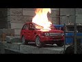 DESTROYED RANGE ROVER ... Уничтожили тачку босса