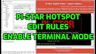 ICOM ID-52 PI-STAR (MMDVM) How to add/edit Rules -Terminal mode access- (icom id-52/705/4100)