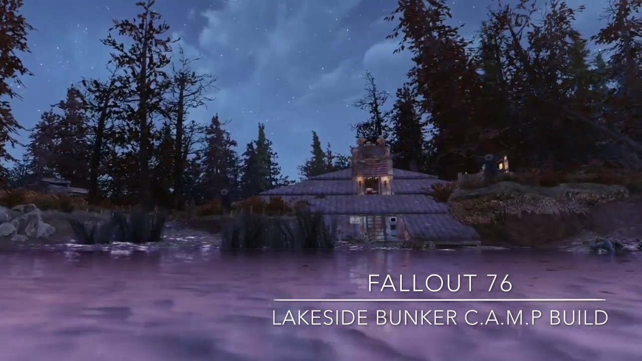Fallout 76 Camp Build Lakeside Bunker YouTube