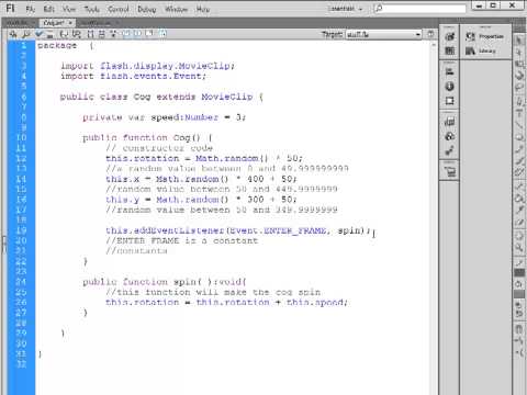 MAD9021 - ActionScript Properties Methods and Events