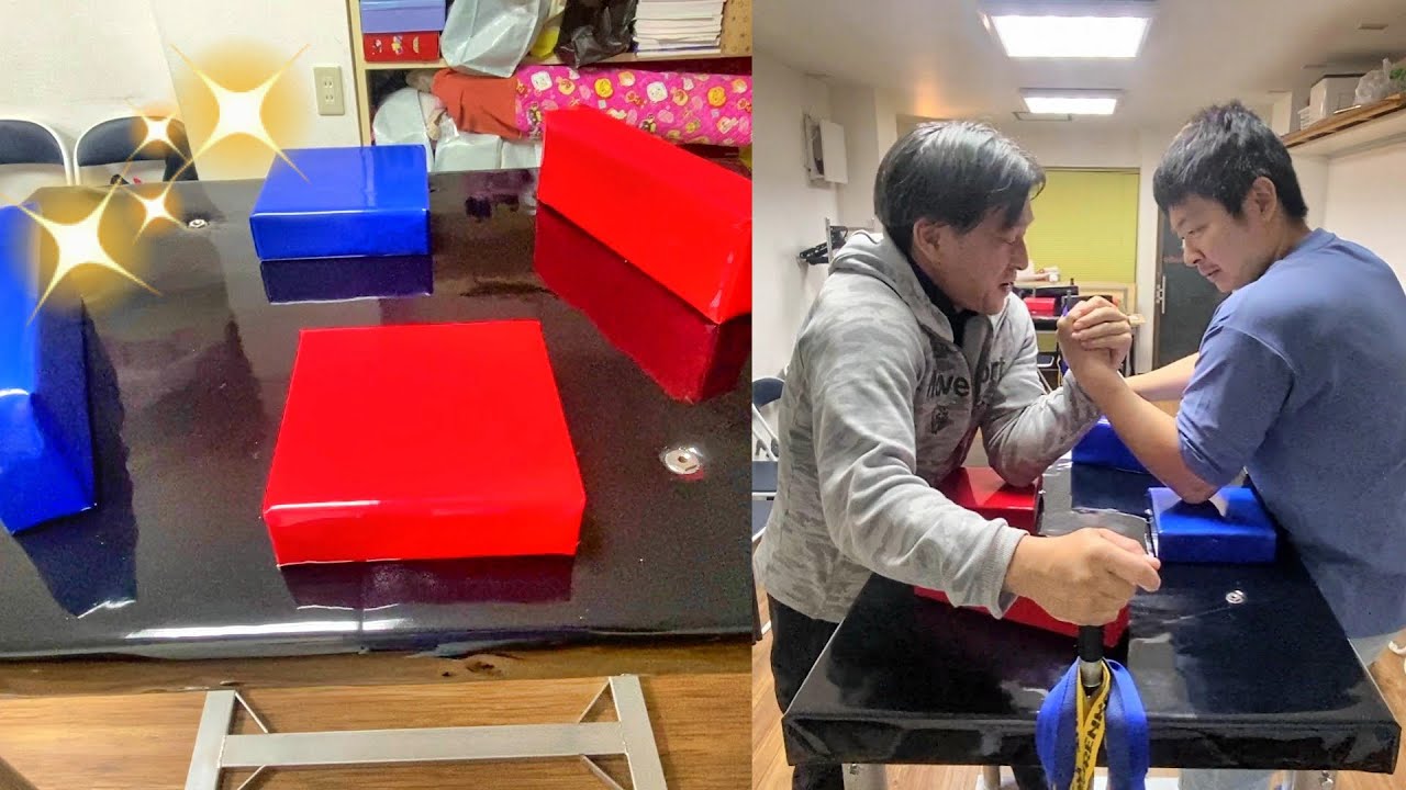 I Bought a New Arm Wrestling Table! 【Arm Wrestling】 - YouTube