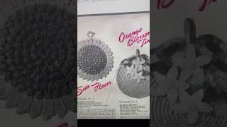 Vintage 1950s Potholders Crochet Patterns eBook Download #retro  #crochetpattern #potholder