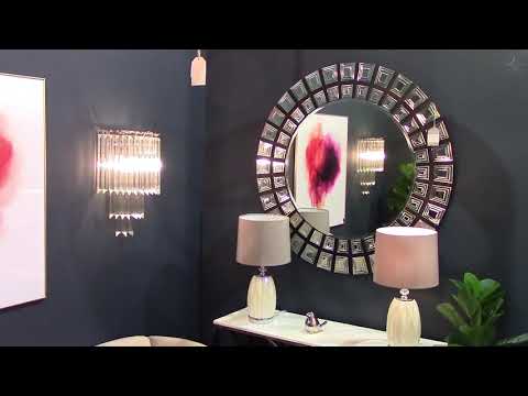 Декоративное зеркало Арт-Деко круглое, арт. KFH302 Декоративное зеркало Арт-Деко круглое, арт. KFH302