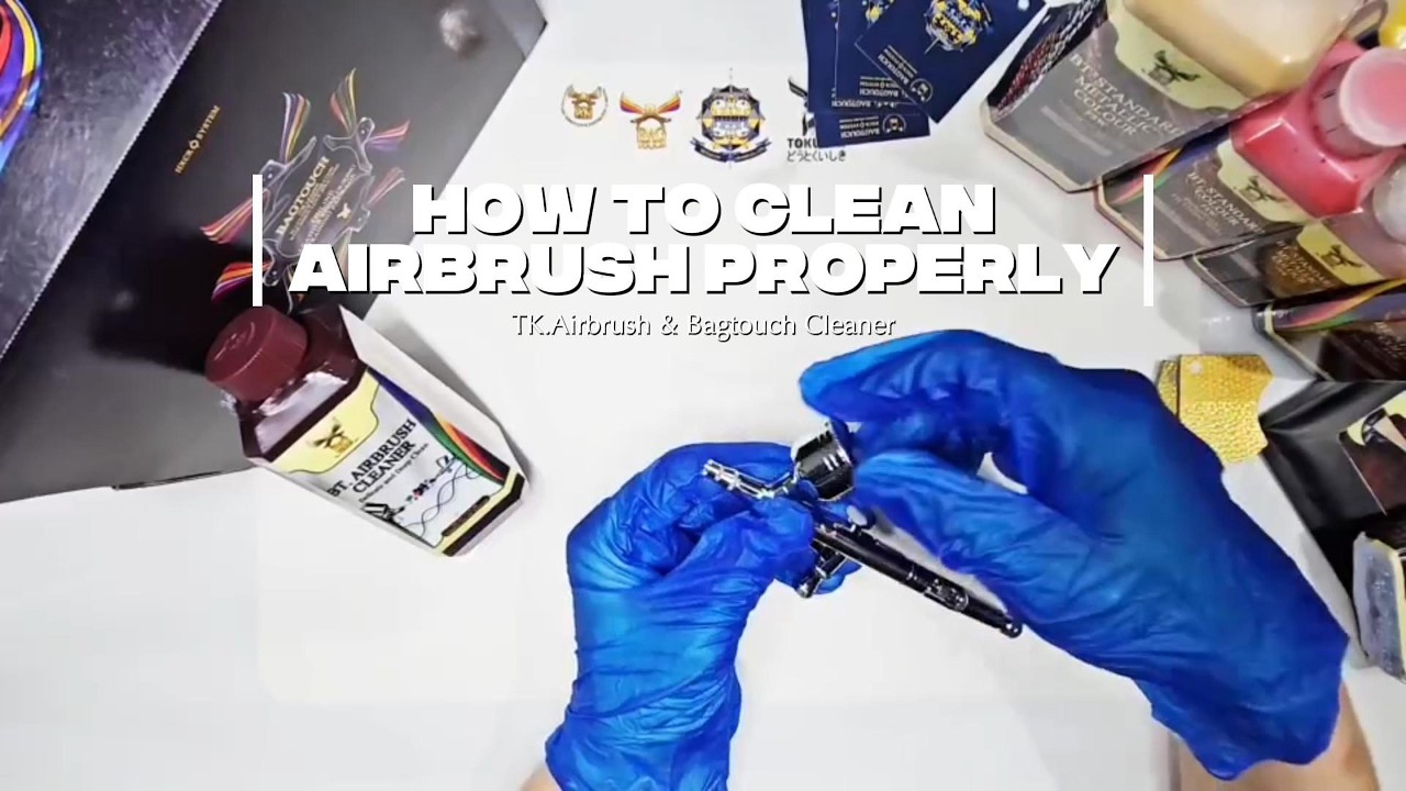How to Clean Airbrush Properly | Tokuishi TK.Airbrush & Bagtouch Airbrush Cleaner Tutorial