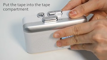 Gracioso Product CR 381 Cassette Player Recorder Converter Tape to MP3 via SD Card Operation Video