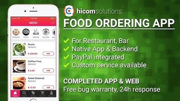 Food ordering ios app template, script & source code for sale