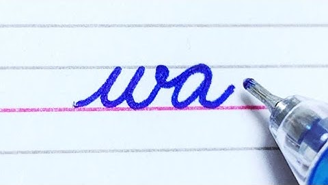 How to write English Cursive writing | Cursive handwriting practice | Connecting Cursive Letters | w