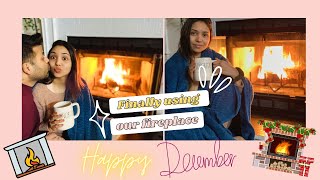 Finally using our Fireplace | The lifestyle vloggers | Daily vlog