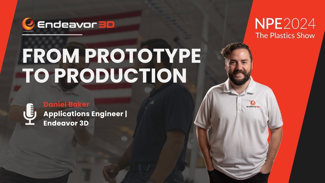 National Plastics Expo 2024 (Orlando, FL). Daniel Baker presents at the Endeavor 3D booth.