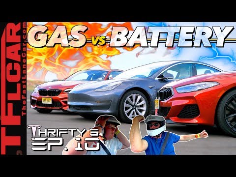 Can a Tesla Model 3 Embarrass a New BMW M2 & M850i in a Quarter Mile Drag Race?