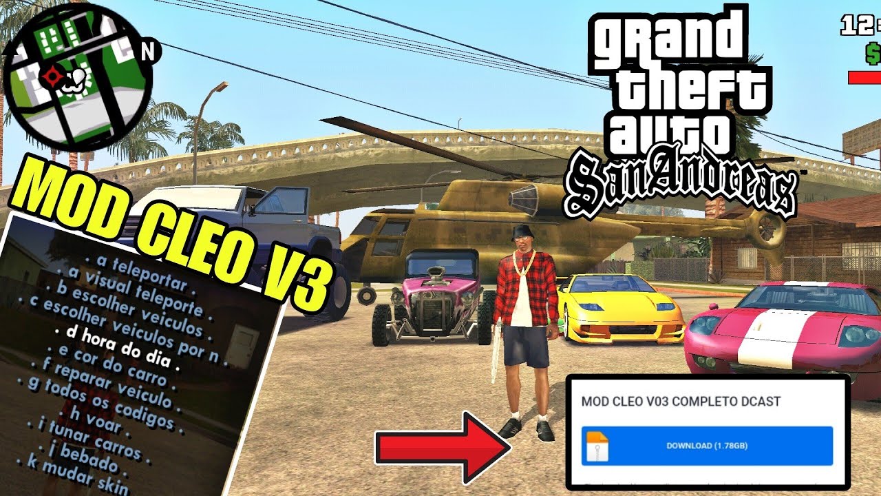 NOVO MOD CLEO V03 COMPLETO GTA SAN ANDREAS ANDROID -PARA TODAS AS ...