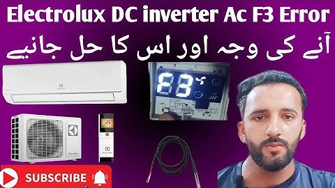 Electrolux DC inverter Ac F3 Error Reason& solution #hair #reels