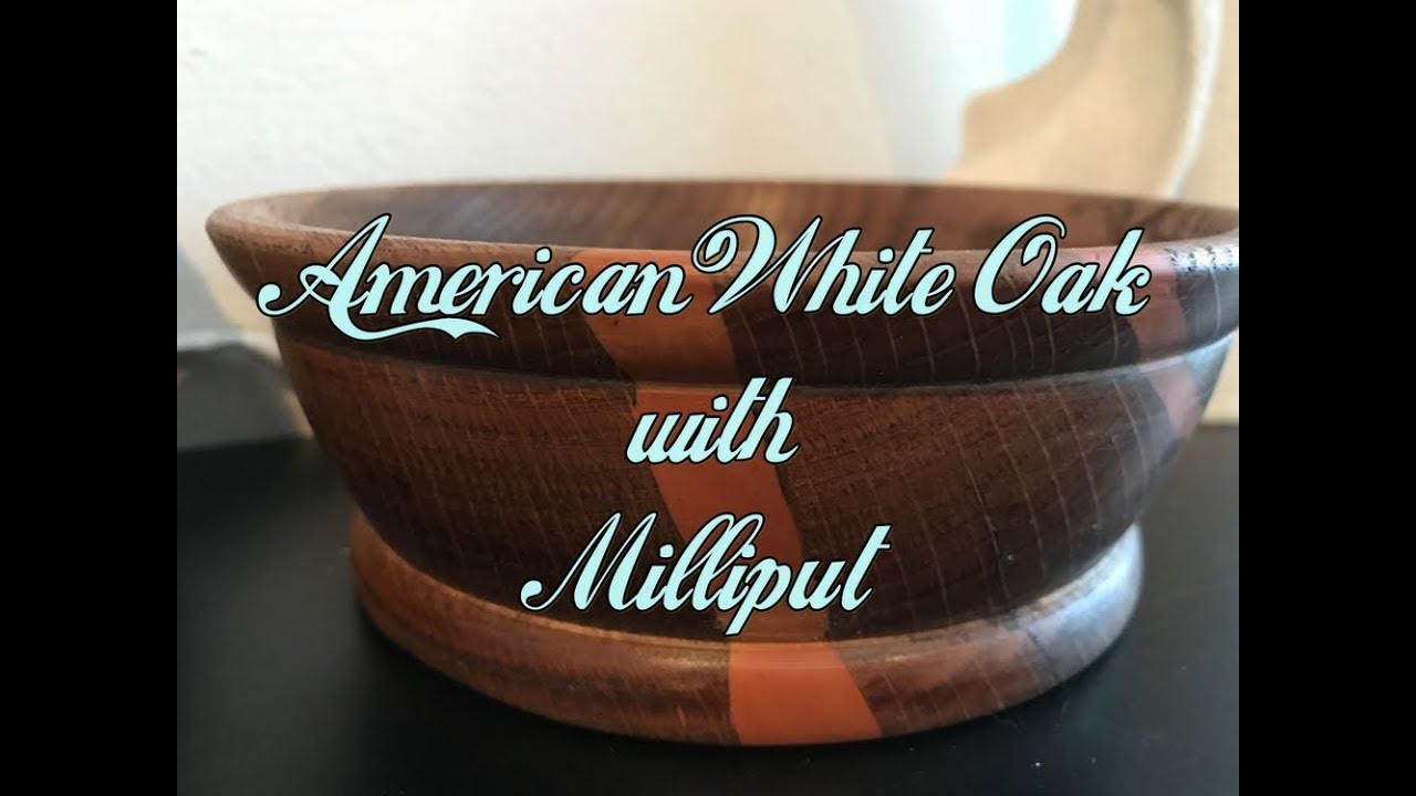 American White Oak + Milliput  Bowl