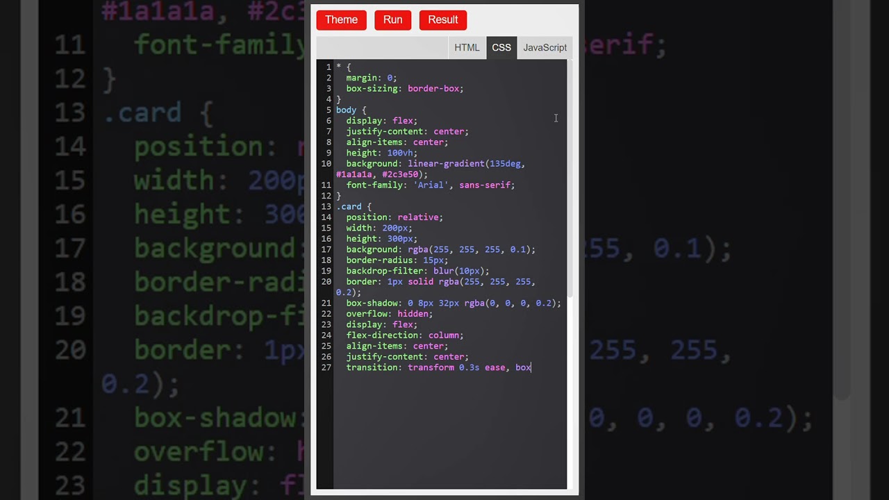Animated Card | HTML CSS