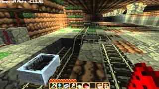 Minecraft: Minecart Station - Destination Switiching Logic + Disapearing Minecarts