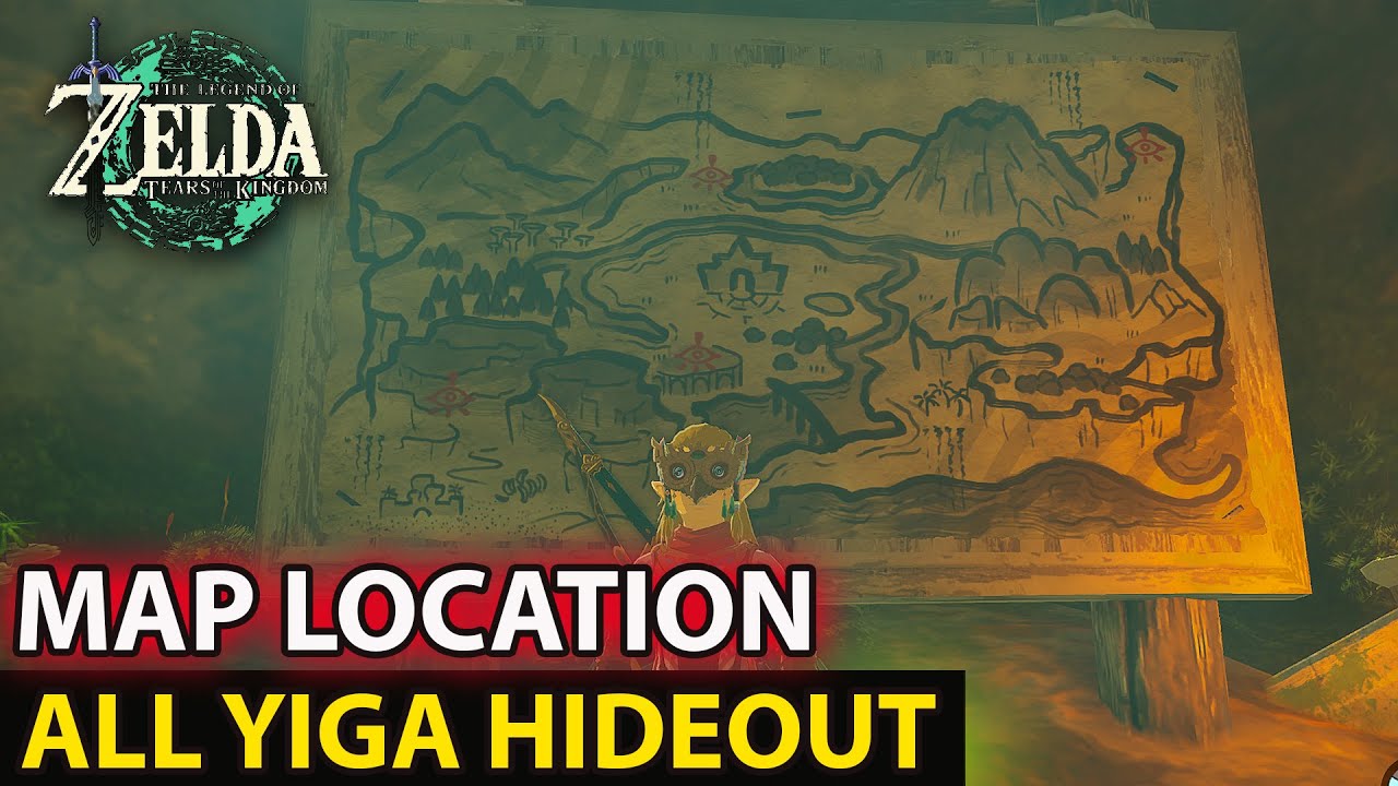 Where You Can Find Map Location All (Yiga Hideout) Guide In Zelda ...
