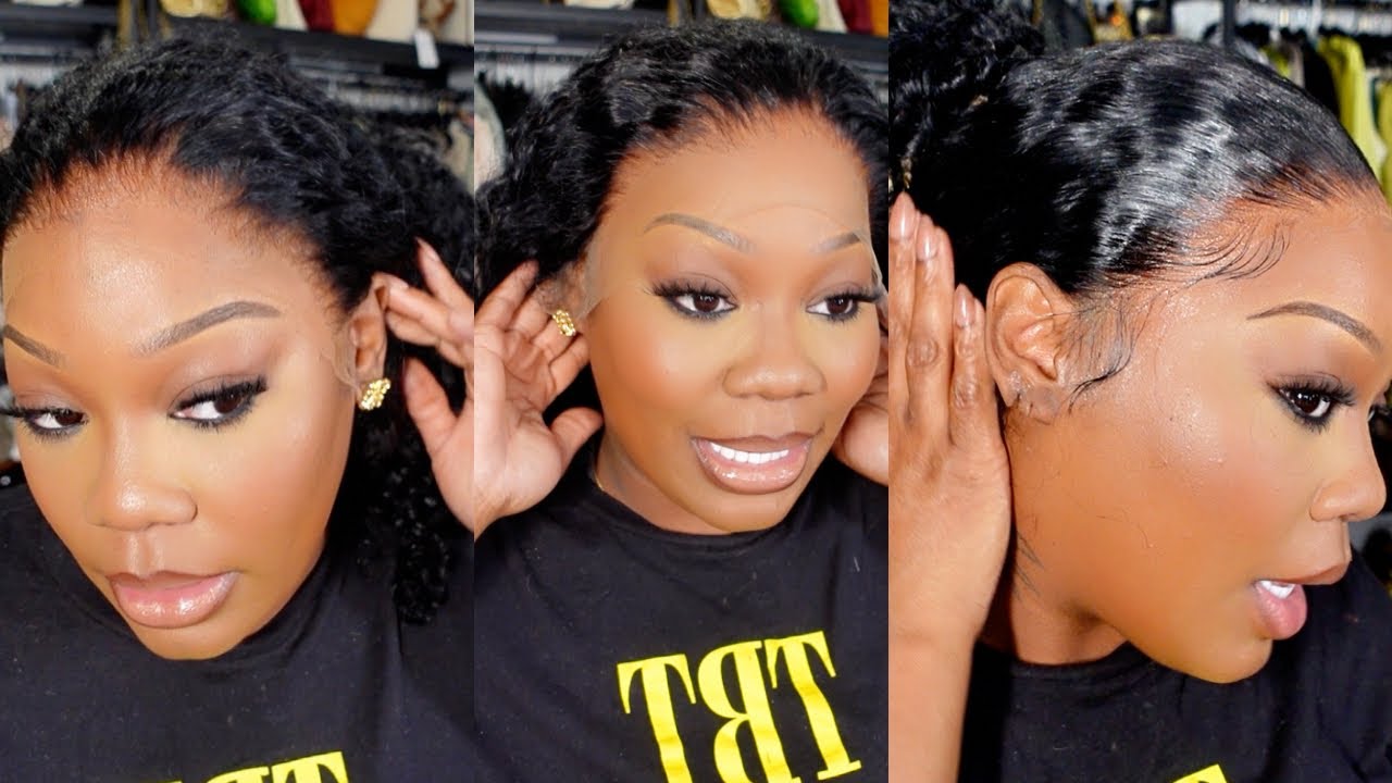 Wow this Hd Lace disappeared !!! beautiful water wave  13*4 wig Ft BGMGirl  Hair