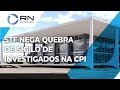 STF nega quebra de sigilo de investigados na CPI da Covid