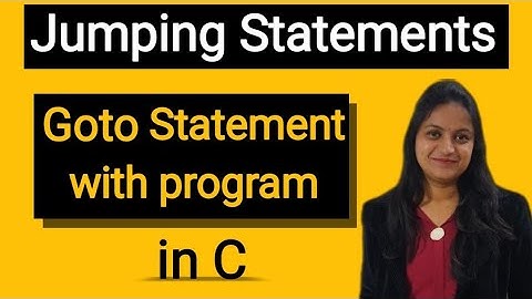 Goto statement in c with program| Jumping statement in c