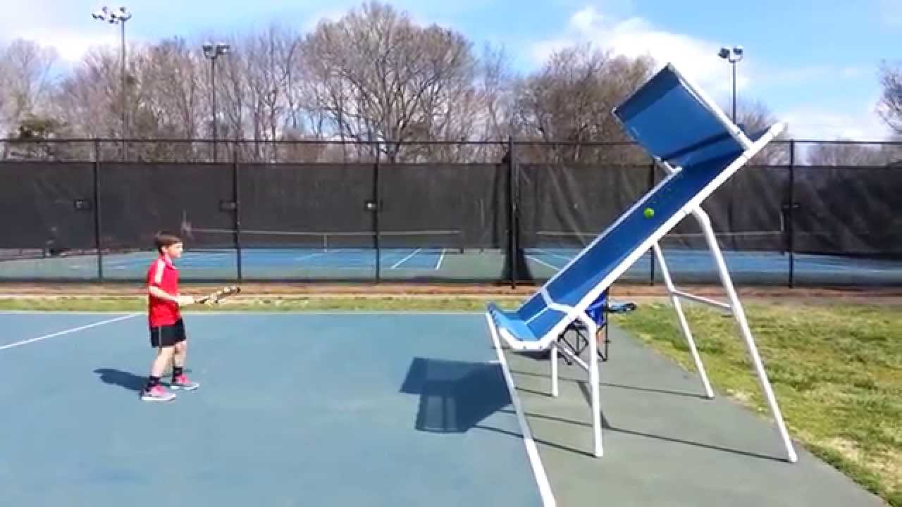 Junior players benefit from a portable tennis backboard YouTube