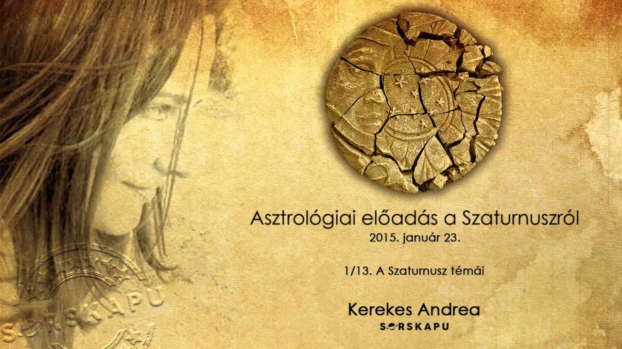 Asztrológiai előadás a Szaturnuszról 1/13.