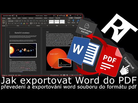 Jak exportovat Word do PDF – uložení dokumentu do PDF – Microsoft Word (tutoriál)