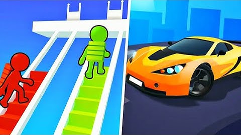 Race master 3D Vs Bridge Race - All level Mobile Gameplay Walkthrough Android iOS