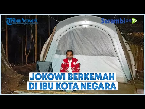 Ditemani Mie Instan, Jokowi Berkemah di Ibu Kota Negara 'Nusantara'