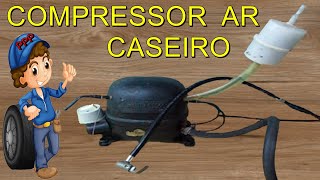 COMO FAZER COMPRESSOR DE AR CASEIRO COM SUCATA ( RECICLAGEM ) DE MOTOR DE GELADEIRA PASSO A PASSO(, 2016-11-19T09:00:00.000Z)