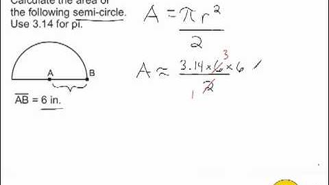 Area Of A Semi-Circle
