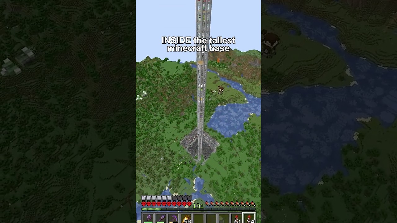 WORLDS TALLEST MINECRAFT BASE TOUR
