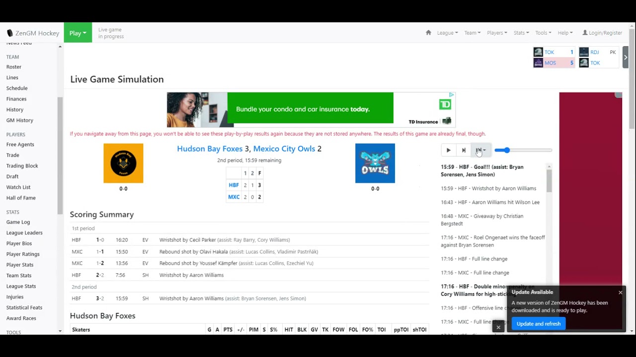 S1 Hudson Bay Foxes Vs Mexico City Owls