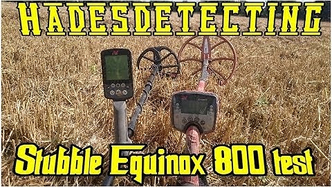 Minelab Equinox 800 & Explorer SE on stubble field detecting