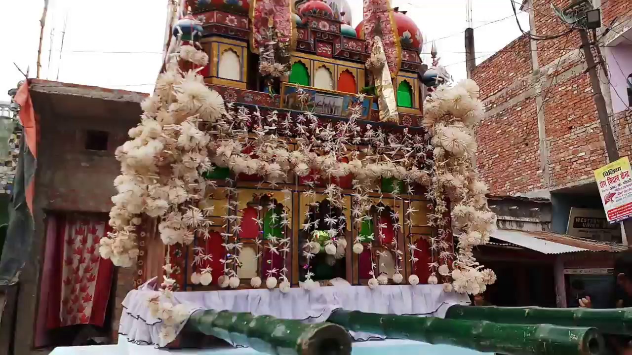 10 MUHARRAM 2018TAZIA JULUSBADAGAON  GHOSI AZADARI GHOSI MAU UP INDIA