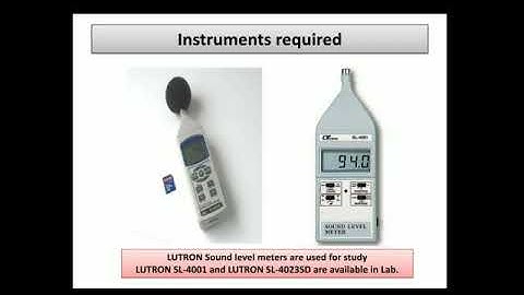 Demonstration of Measurement of Noise