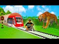 Simulation is not allowed to sit and play games near the railway train crossing part 22