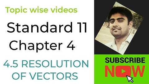 NCERT Physics class 11 chapter 4 4.5 RESOLUTION OF VECTORS #physicsuniversewithjaiminshah