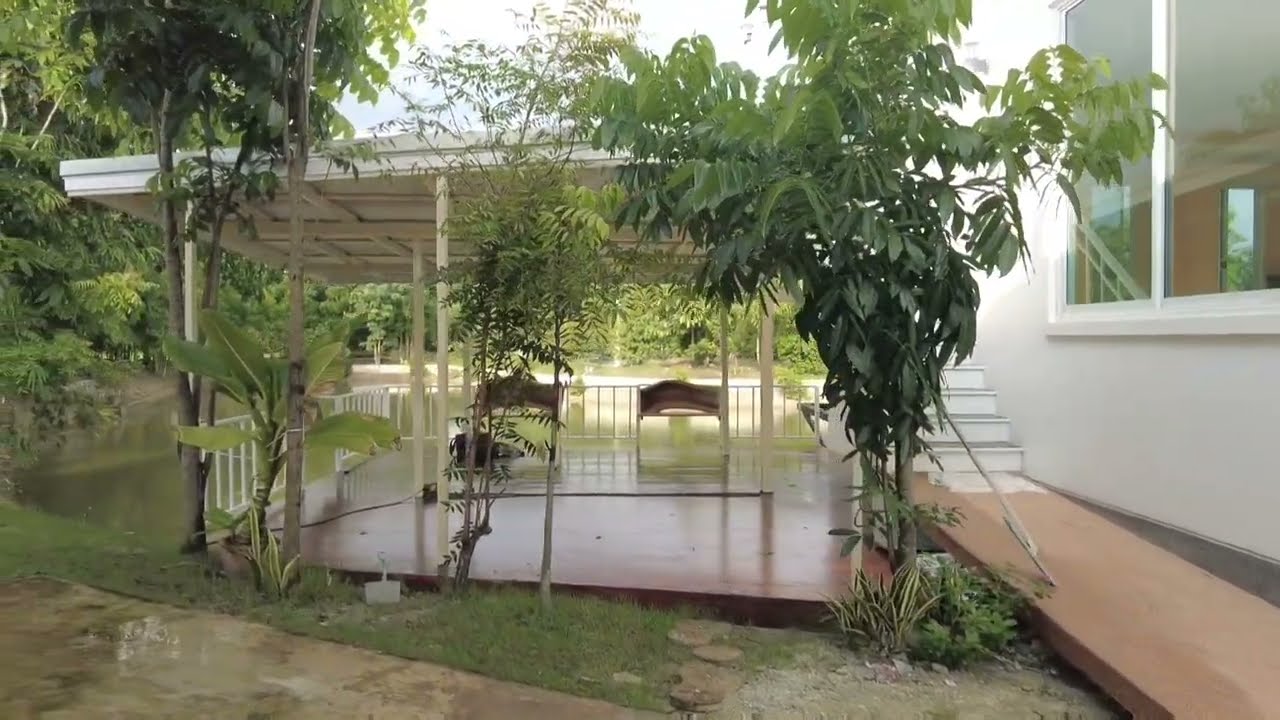 ❌️ขายแล้วค่ะ❌️Ep:66เหลือ8.5ลบ.#ขายบ้านพักริมน้ำนครนายกบ้าน3หลังสร้างใหม่พร้อมเฟอร์4ไร่