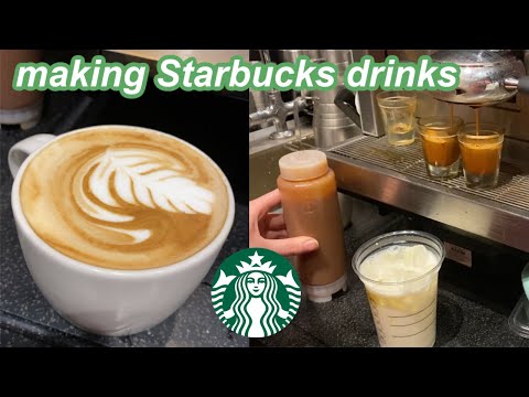 Come To Work With Me at Starbucks! Watch Me Make Some Drinks