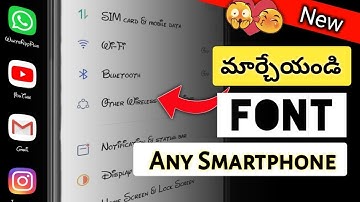 How To Change Font Style In Any Android | మీ Mobile లో Font Style Change చేయండిలా | Telugu tech pro
