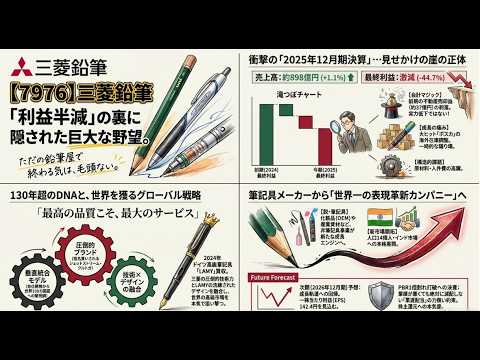 【7976】三菱鉛筆、増収減益の真相を徹底解剖