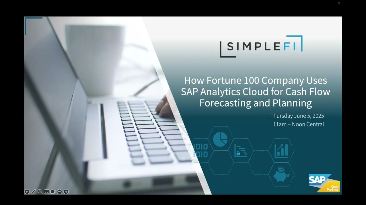 How Fortune 100 Company Uses SAP Analytics Cloud for Cash Flow Forecasting and Planning