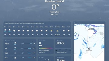 Freezing Rain Weather app animation