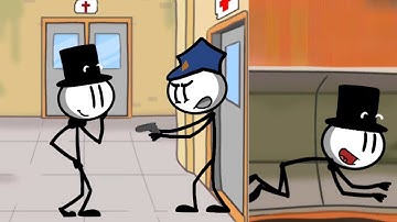 Prison Break Stickman Story - Puzzle Game (Android,iOS) Part 1 - Chasing