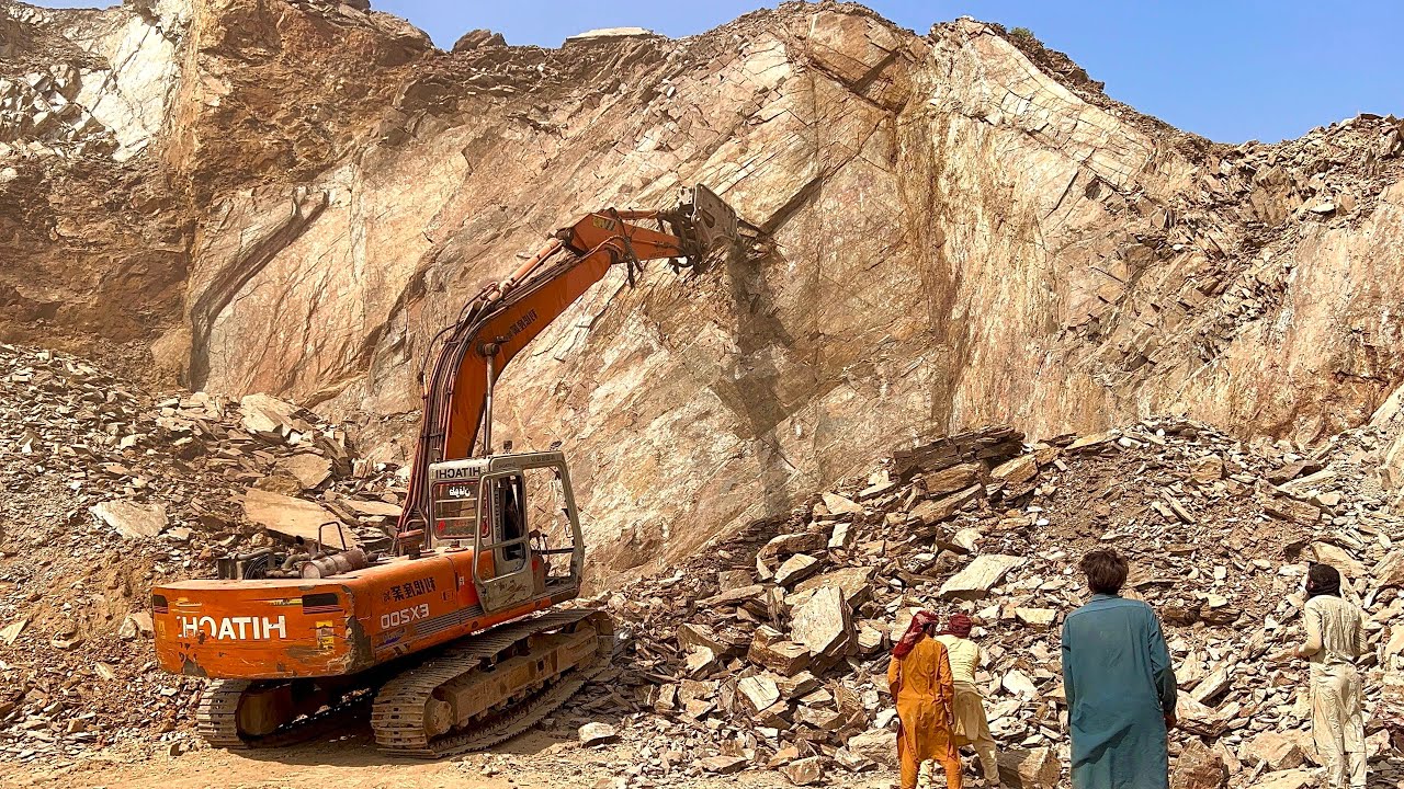 🚜 Excavator vs Hard Rocks | Extreme Power of Heavy Equipment!