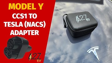 Charge your Tesla anywhere with A2Z Thunderstorm CCS adapter- 2023 Model Y RWD