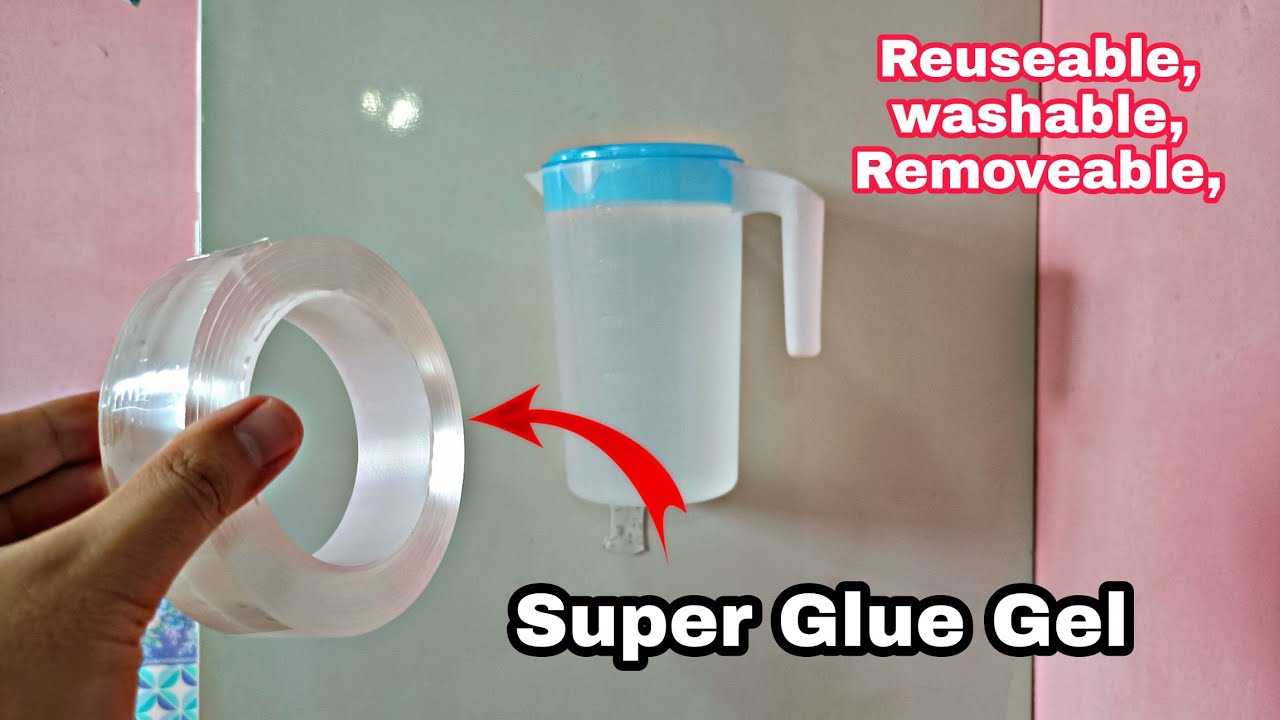 Testing How Strong This Glue Tape Double Sided Strong Glue Gel Dari