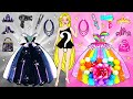 Paper Dolls Dress Up | Black or Rainbow Wedding Dress? What Outfit Rapunzel Choose? | Barbie Story