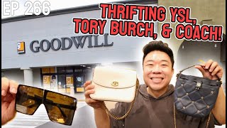 Thrifting YSL, Tory Burch, & Coach! Trip to the THrift Ep 266