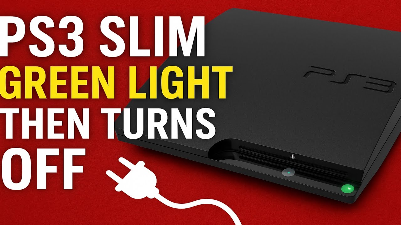 PS3 Slim Green Light Then Turns Off 🔌 | Easy Fix Step by Step | Repair 🛠️